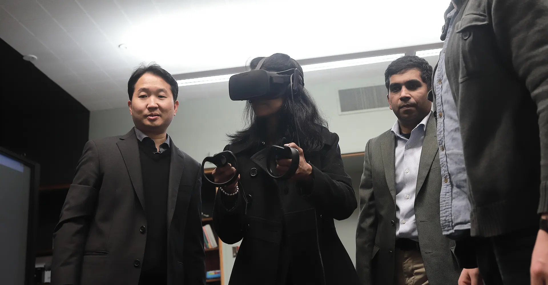 Graduate students using iLab