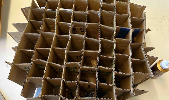 Cardboard chair design