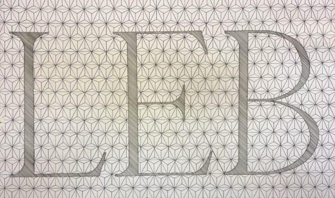 Drafted initials project by Lily Barksdale